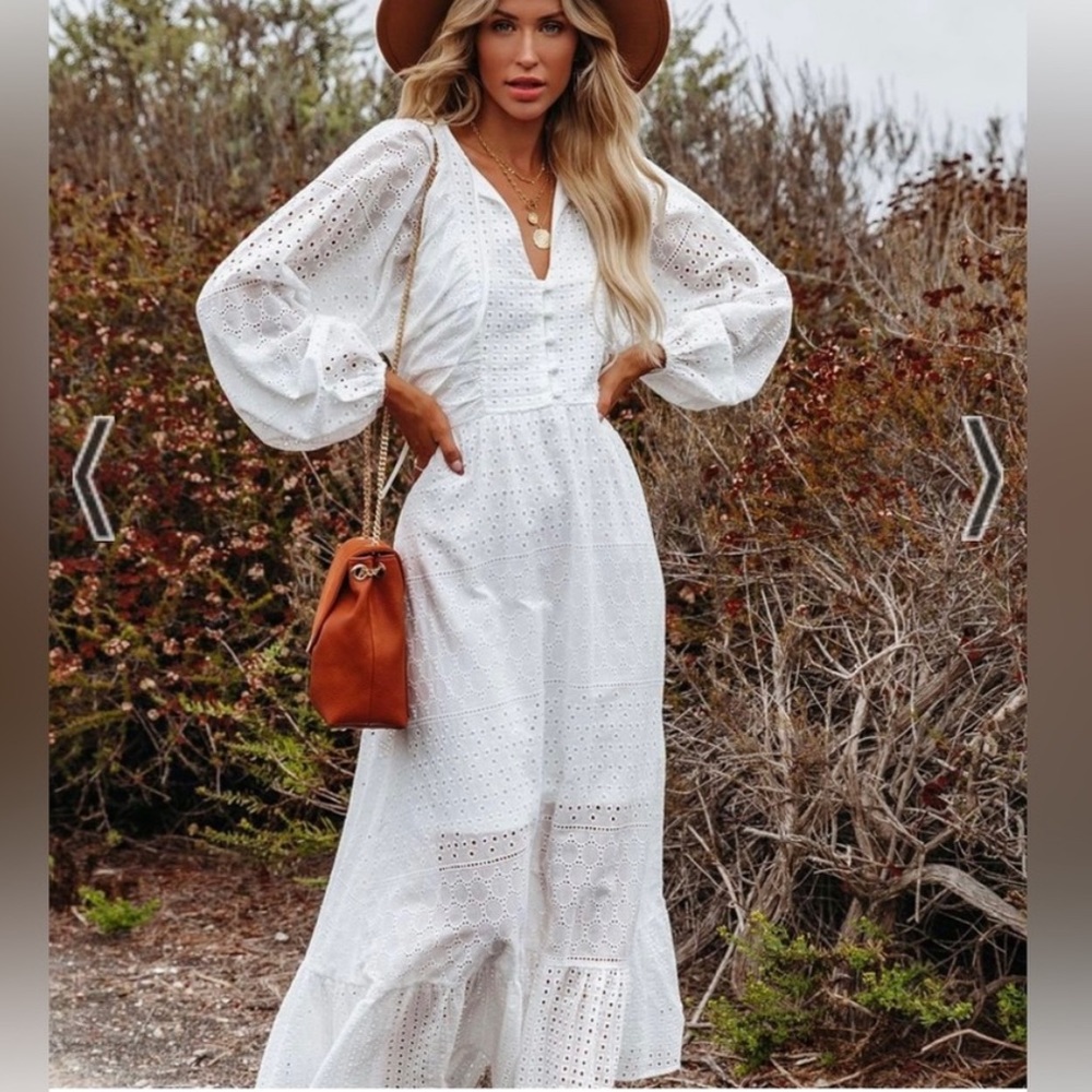 Aeom VICI Cotton Eyelet Dress